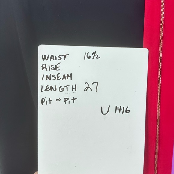 Ted Baker Pencil Skirt Black Pink Purple Color Block Exposed Zipper Womens 4 - Picture 7 of 7